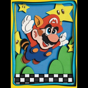 Mario gaming hero plumber poster dorm room artwork nostalgic art, multiple sizes