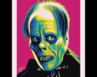 Phantom of the Opera Art Print: Universal Monsters Halloween Artwork