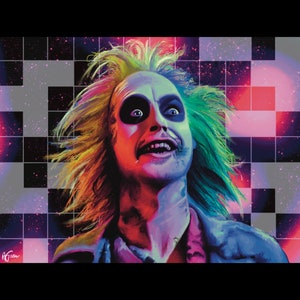 Póster artístico de Beetlejuice "It's Showtime", varios tamaños