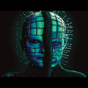 Pinhead Hellraiser Kunstdruck Poster, verschiedene Größen