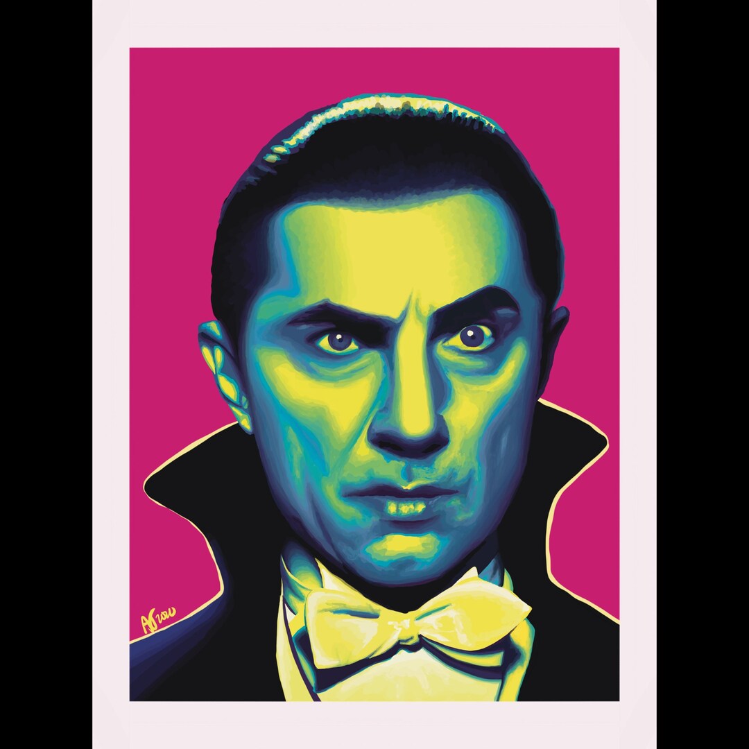 Dracula Art Print | Bela Lugosi Portrait | Classic Universal Monsters ...
