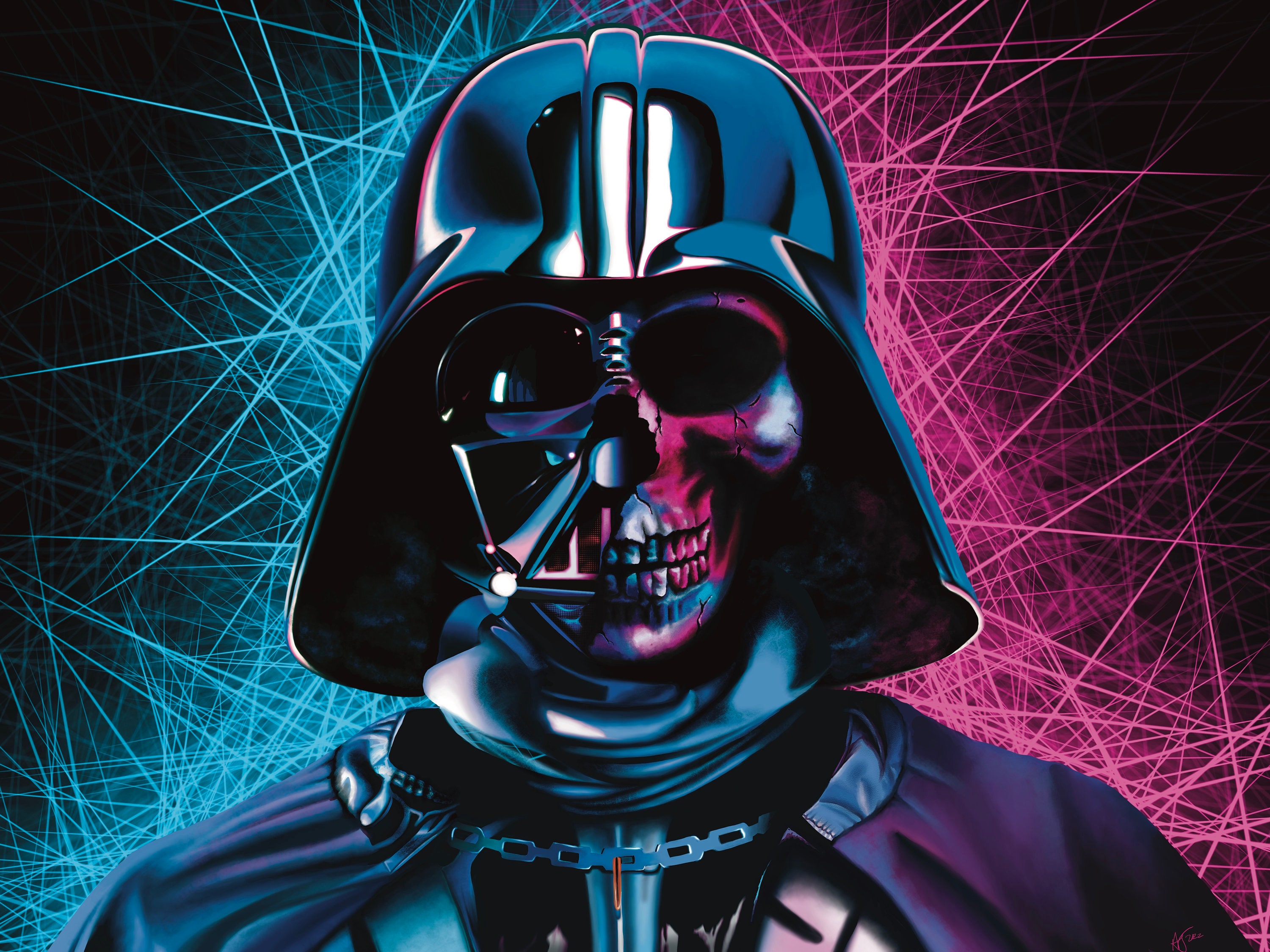 Star Wars Darth Vader　メッセージ&直筆サイン Star Wars Sign Darth Vader YOU DON'T KNOW THE POWER OF THE