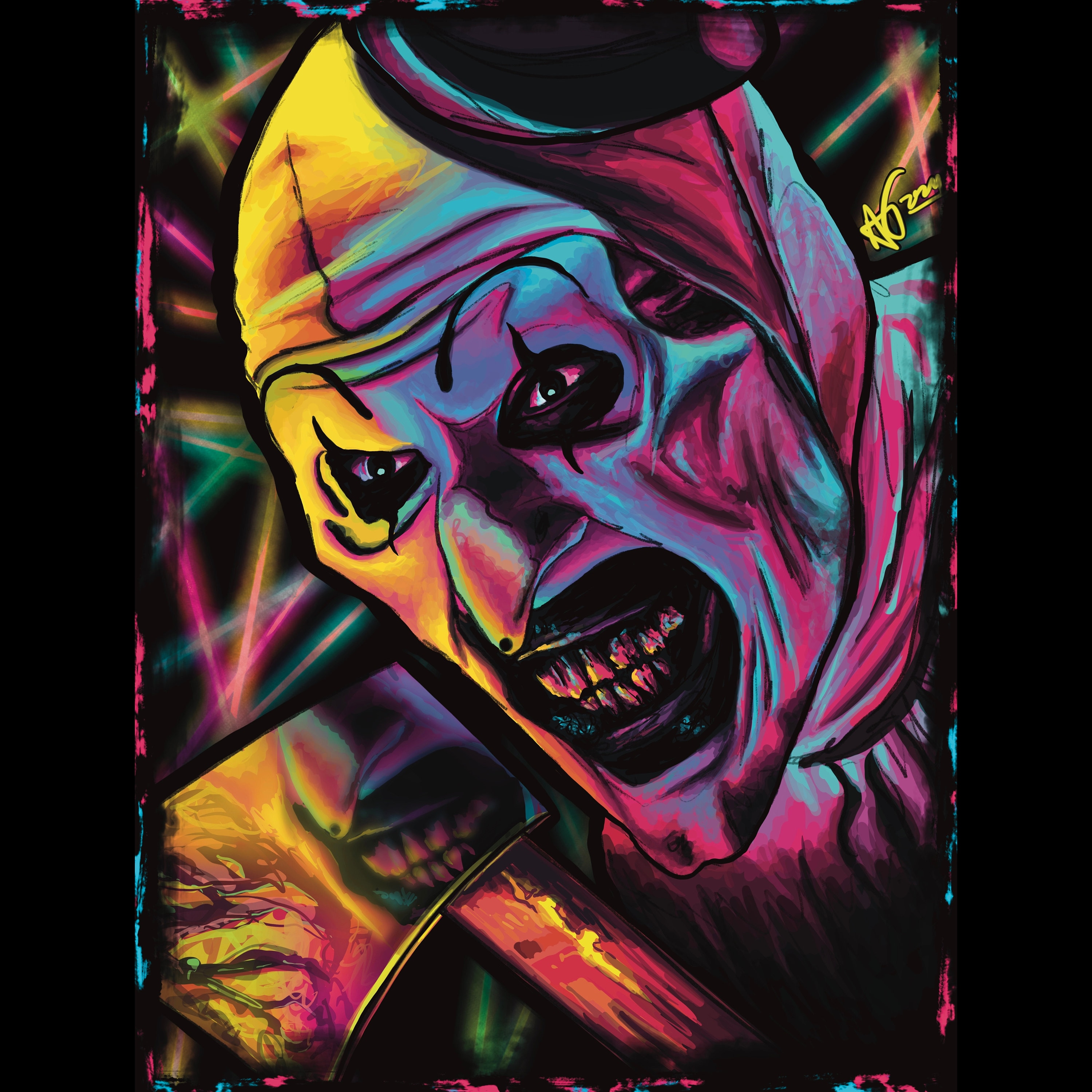 Art the Clown Terrifier Poster: Halloween Dorm Art - Etsy