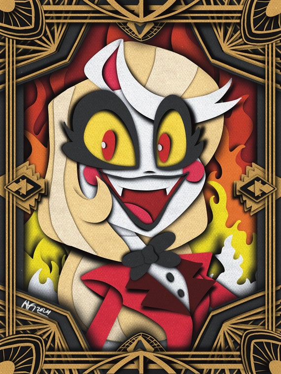 Hazbin Hotel Charlie Poster: Hero of Hell Dorm Art - Etsy