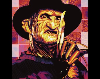 フレディ・クルーガー『エルム街の悪夢』アートプリント - クラシック