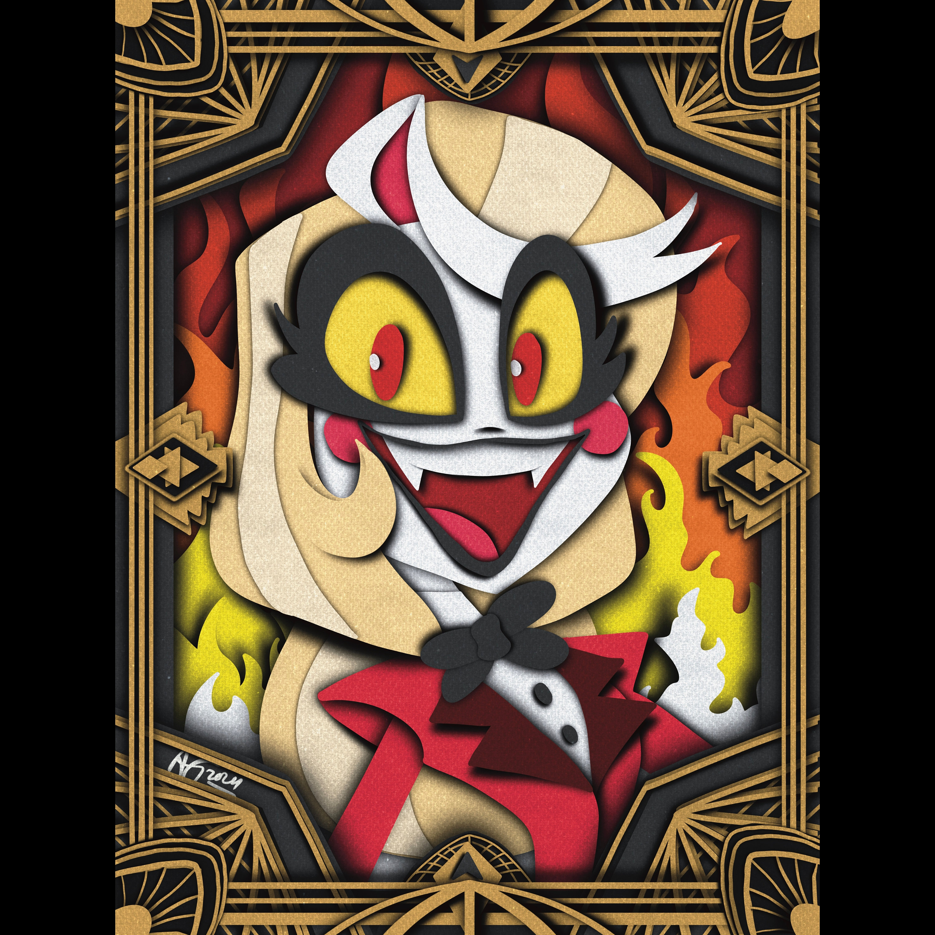 Hazbin Hotel Charlie Poster: Hero of Hell Dorm Art - Etsy