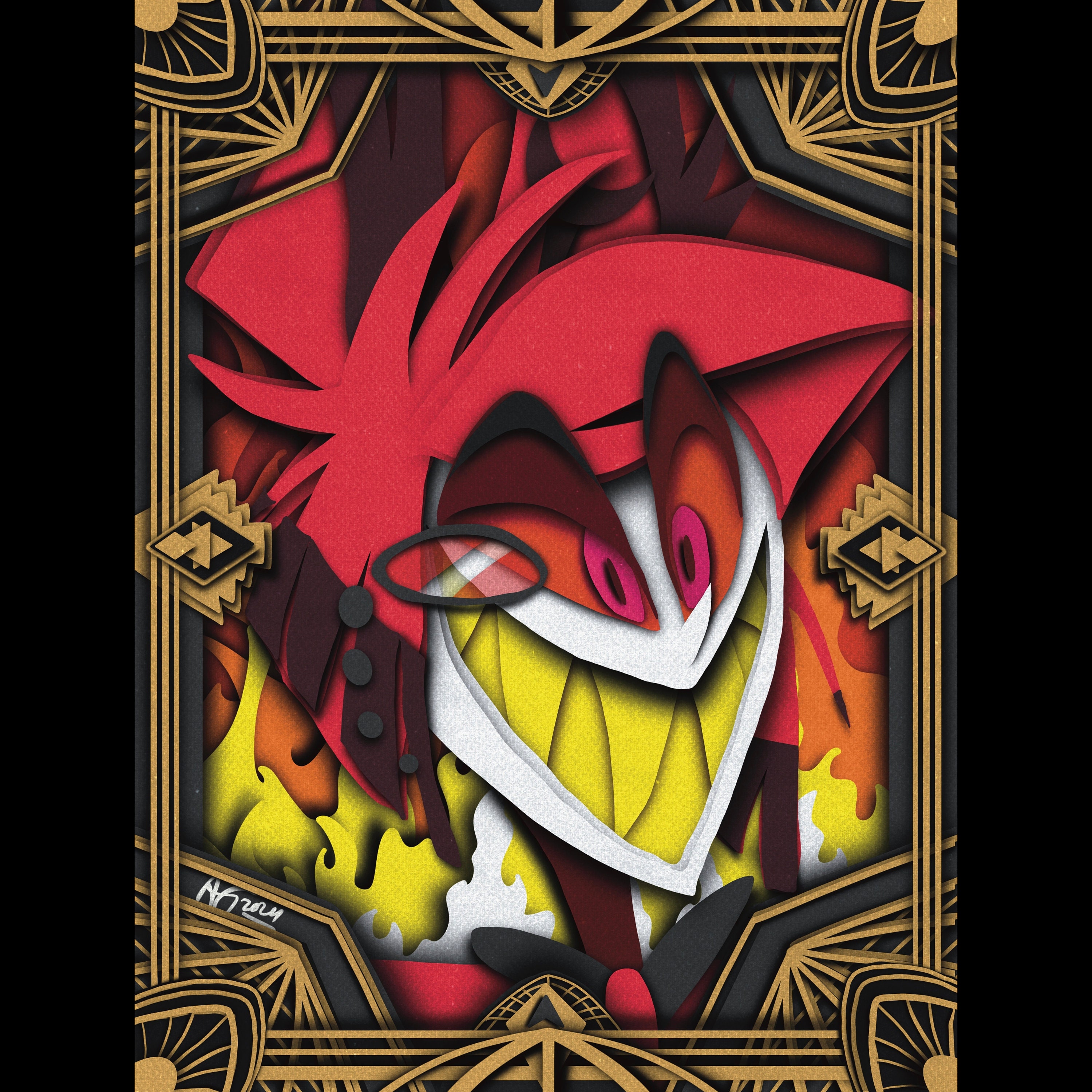 Alastor Poster Hazbin Hotel - Etsy