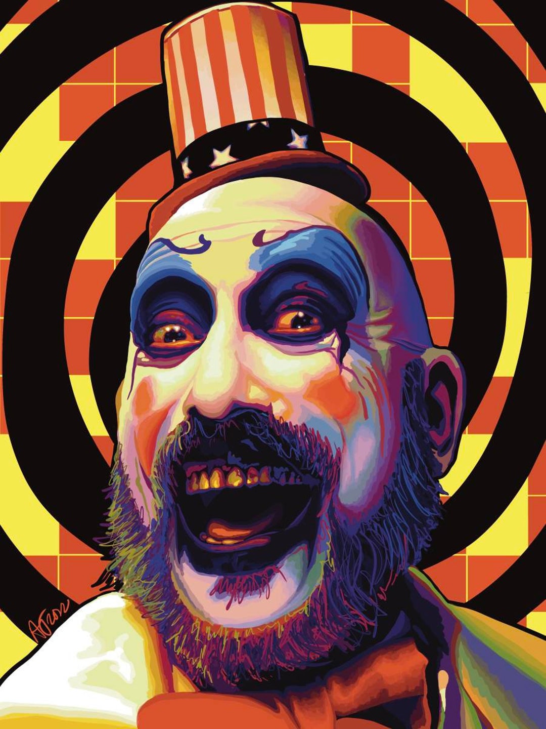 Captain Spaulding Art Print Poster 12x16 Etsy