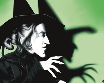 Stampa artistica della strega cattiva: poster del Mago di Oz