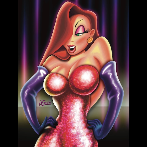 Jessica Rabbit art print poster