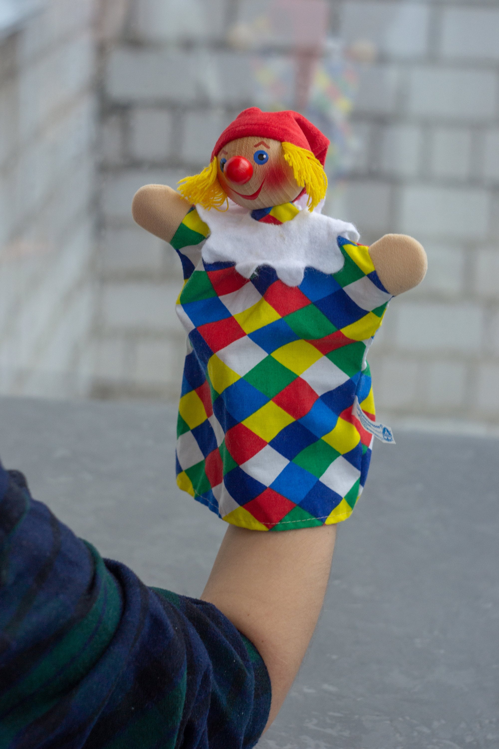Old German Clown Hand Puppet Kasper Vintage Glove Hand Puppet Etsy