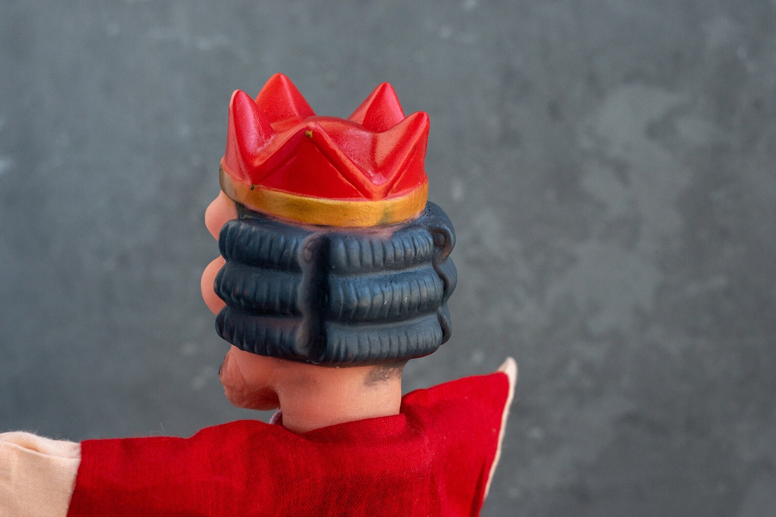 Vintage Hand Puppet King Puppet Collectors 1980 Old Toy Etsy