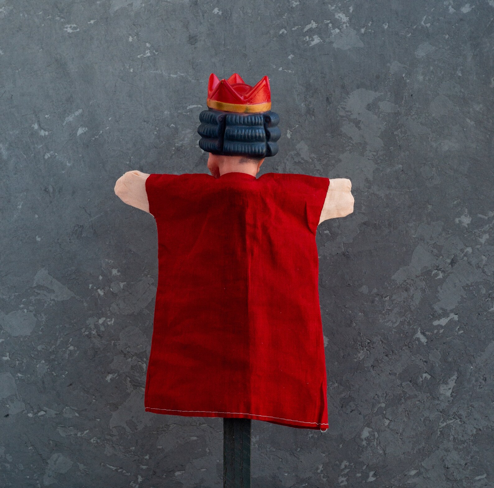 Vintage Hand Puppet King Puppet Collectors 1980 Old Toy Etsy