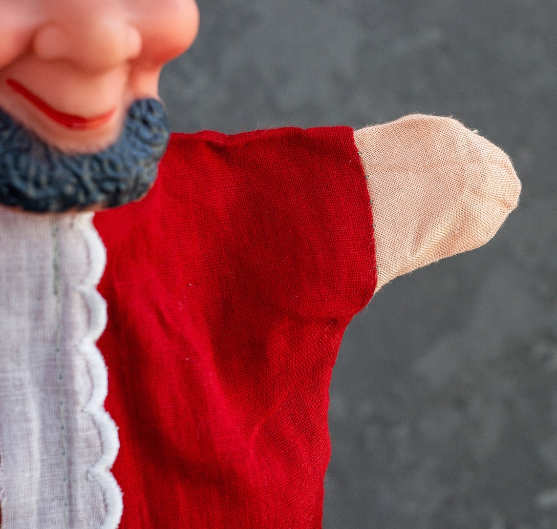 Vintage Hand Puppet King Puppet Collectors 1980 Old Toy Etsy