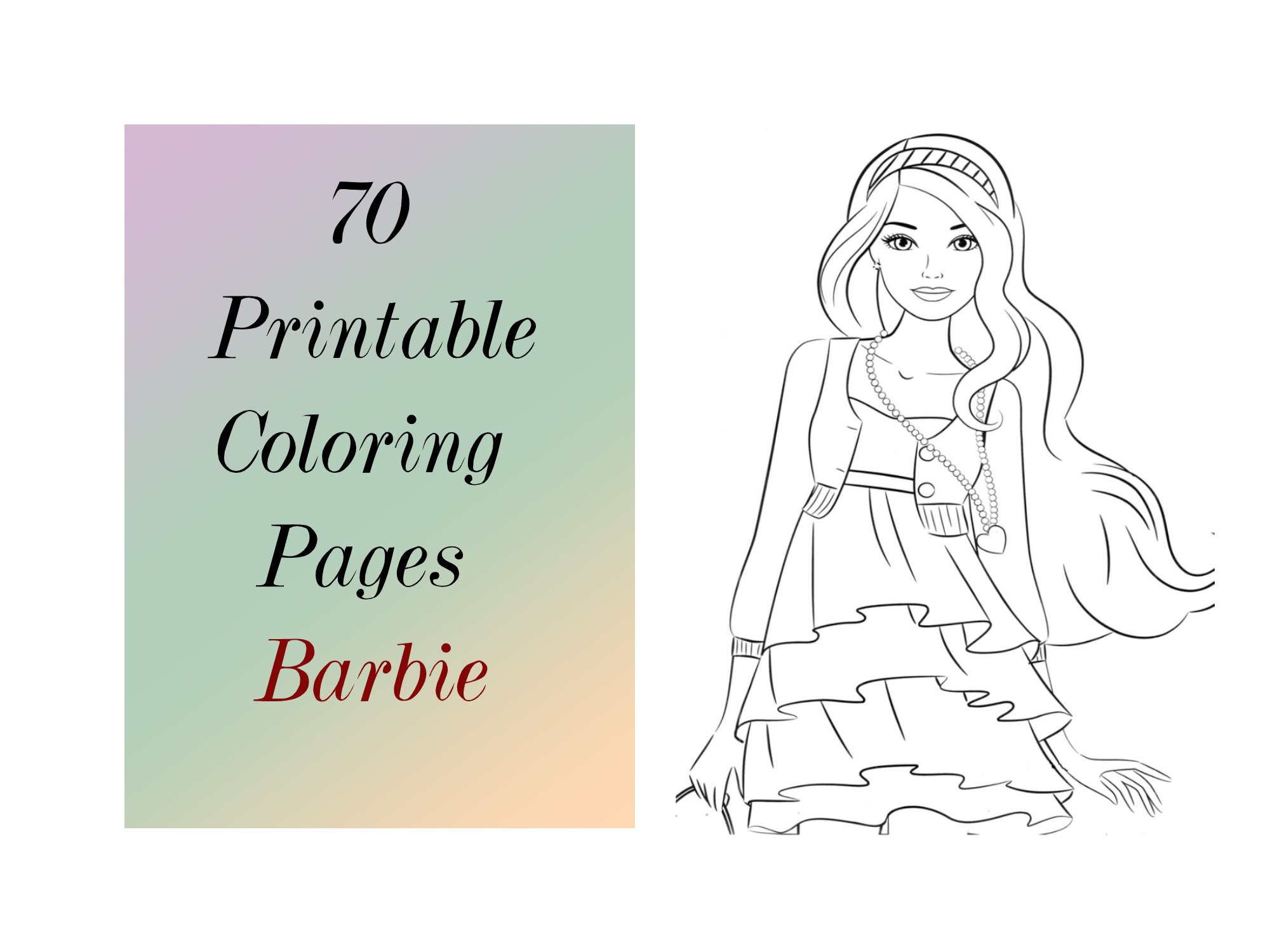 barbie rock star coloring pages