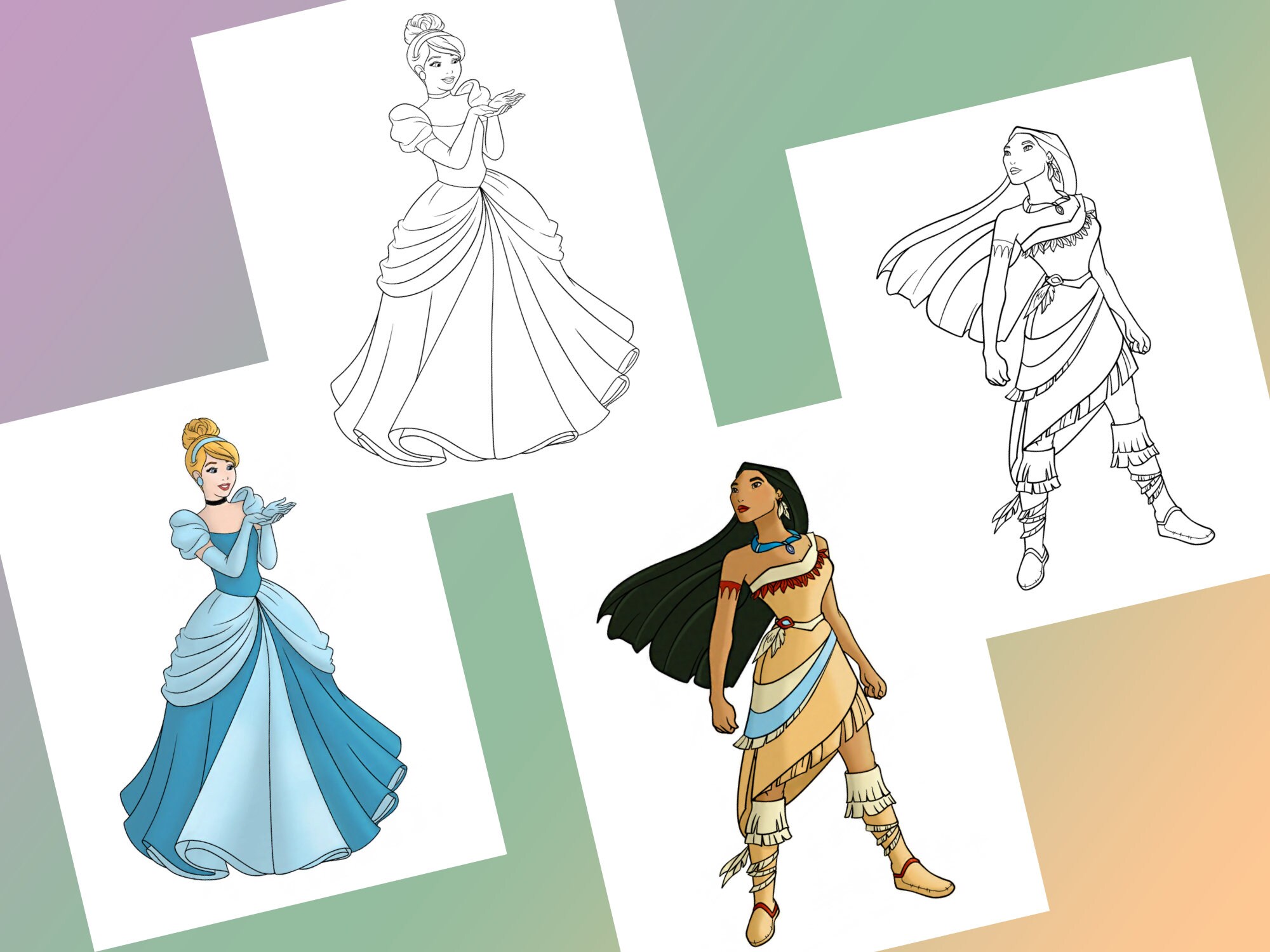 Coloring Pages of Princesses PDF