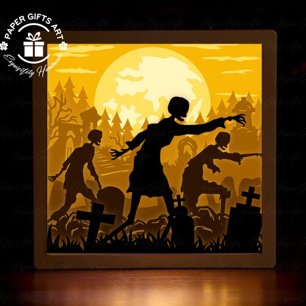 Halloween Zombie Clipart ,Ghost Cemetery, Shadow Box Files, Paper Cut Light Box Template Files, Shadow Box Paper Cut,SVG Files,DIY Halloween Zombie Clipart ,Ghost Cemetery, Shadow Box Files, Paper Cut Light Box Template Files, Shadow Box Paper Cut,SVG Files,DIY