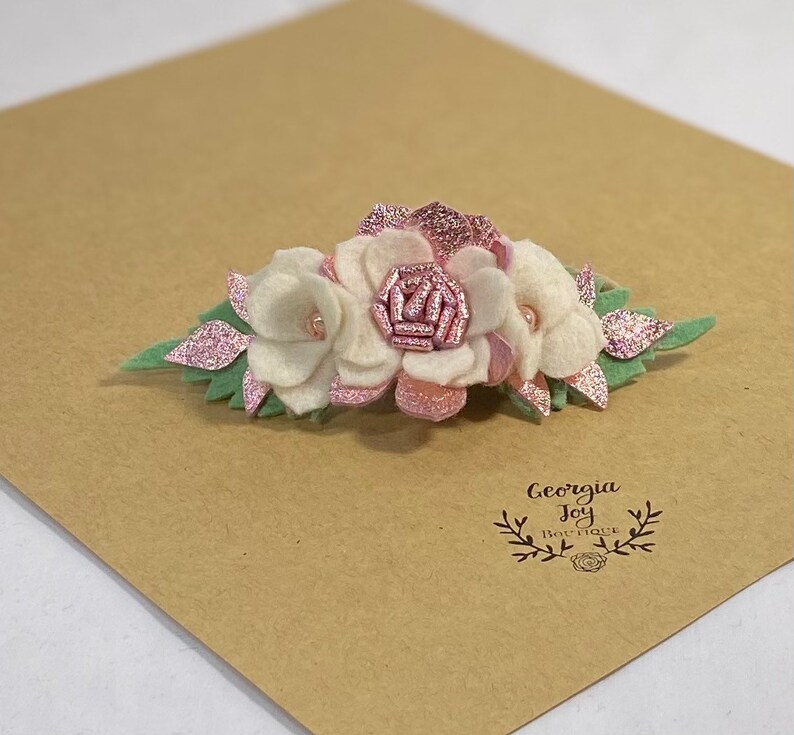 floral baby crown metallic toddler headband baby shower gift infant headband Felt flower crown birthday crown little girl headband