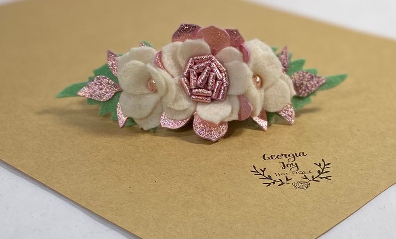 floral baby crown metallic toddler headband baby shower gift infant headband Felt flower crown birthday crown little girl headband
