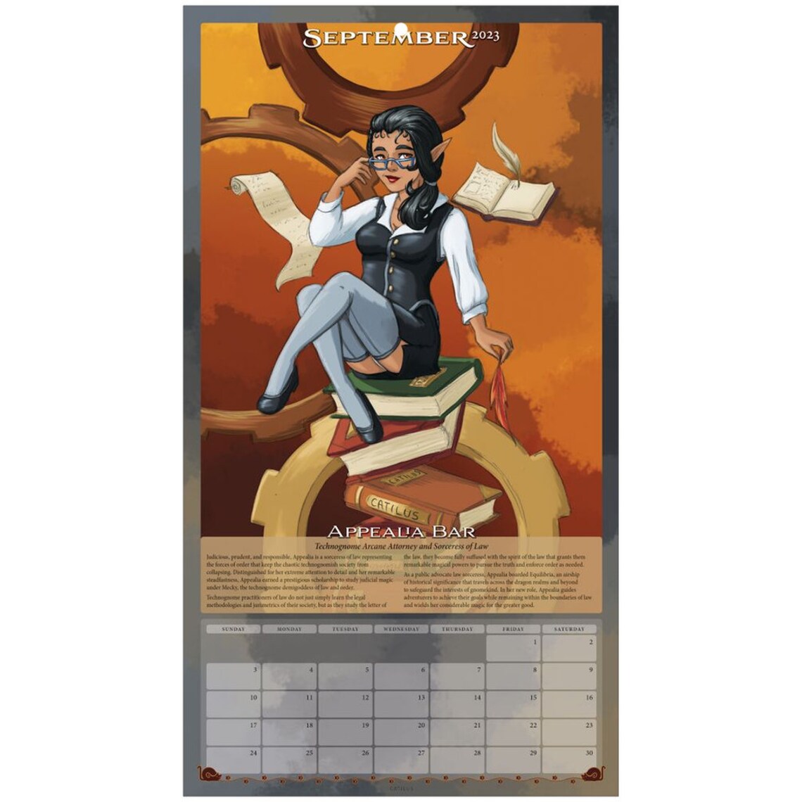 2023 Catilus Fantasy Pin-up Wall Calendar - Etsy