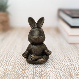 Yoga Bunny Statue 