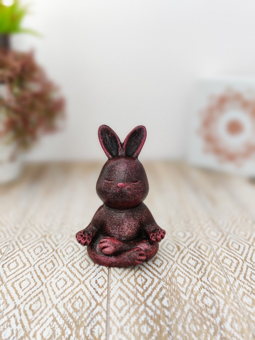 Zen Rabbit Statue for Worktable Yoga Pose Rabbit for Gift Etsy