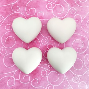 Unpainted plaster hearts, Blank mandala rocks, Paintable hearts, Ready to paint heart, Paint your own mandala, Blank ceramic plaster rocks.