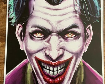 Joker 12 x 18 Fan Art Poster Print