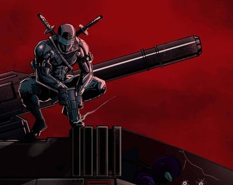 Snake Eyes GI Joe Poster Print