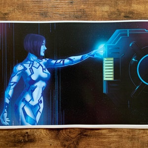 Cortana Fan Art Poster Print