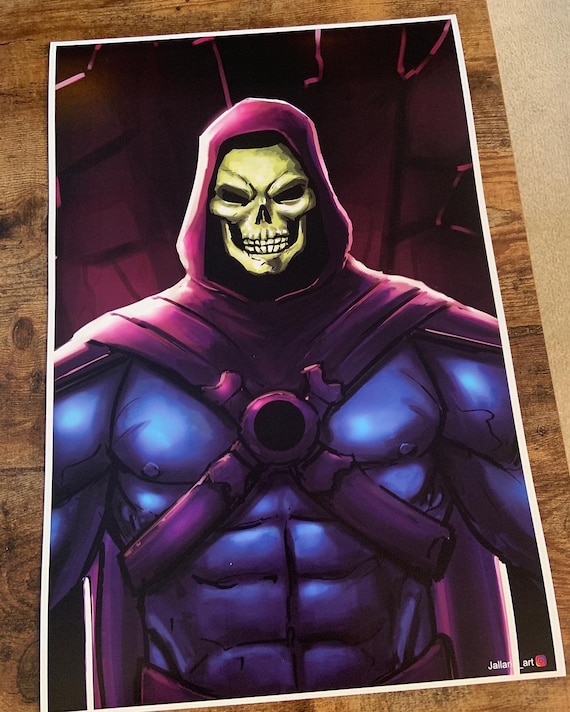 Skeletor Fan Art Poster Print