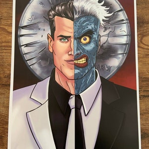 Two-Face Fan Art Poster Print