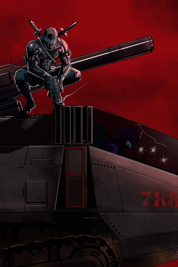 Snake Eyes GI Joe Poster Print Etsy