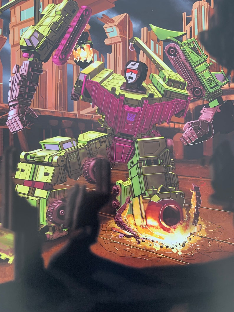 Transformers Devastator Fan Art Poster Print Etsy
