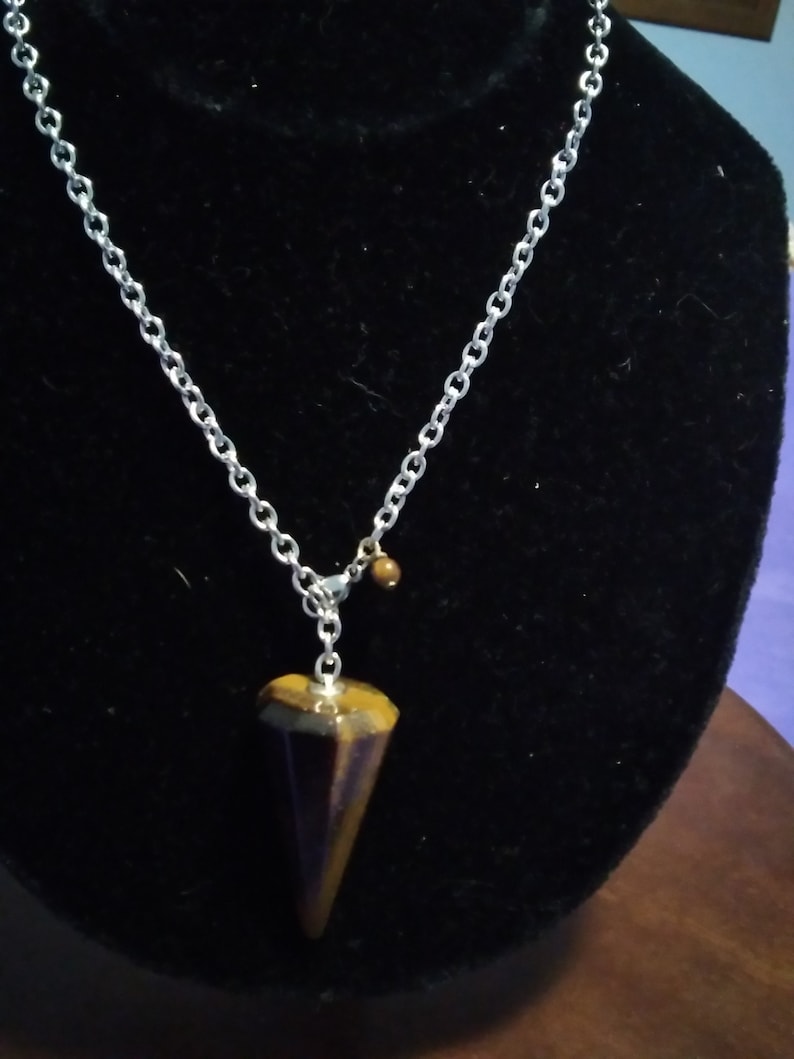 Big hanging pendulum tiger/'s eye