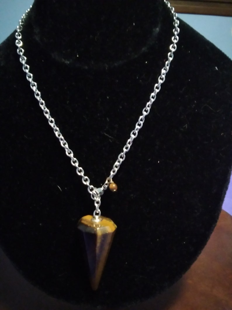 Big hanging pendulum tiger/'s eye