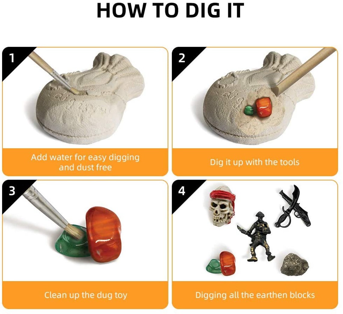 Pirate Treasures Dig Kit Etsy