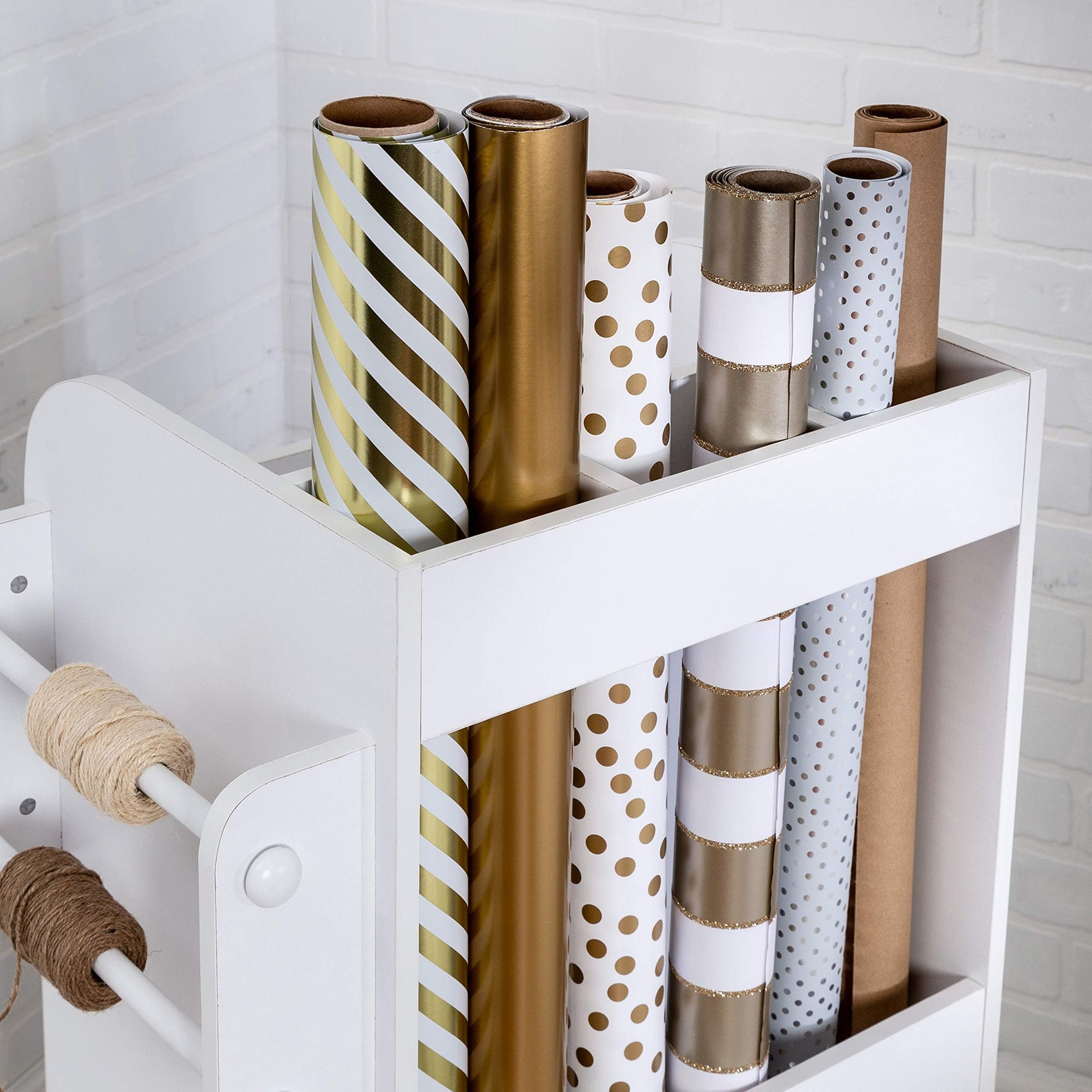 Rolling Craft Storage Cart with 3Drawers White 19.13 Etsy