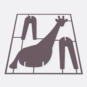 Giraffe Kit Card Model - 3D Print STL File - 2 Versions