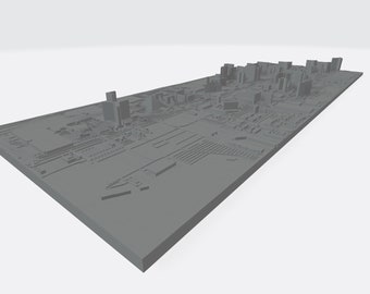 Las Vegas Stadtplan - STL Digitale 3D Datei - 3D City