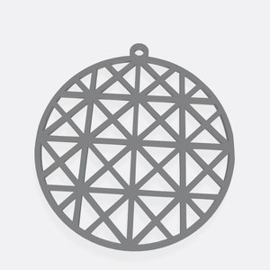 Geodesic Dome Ornament/Keychain - 3D Print STL File