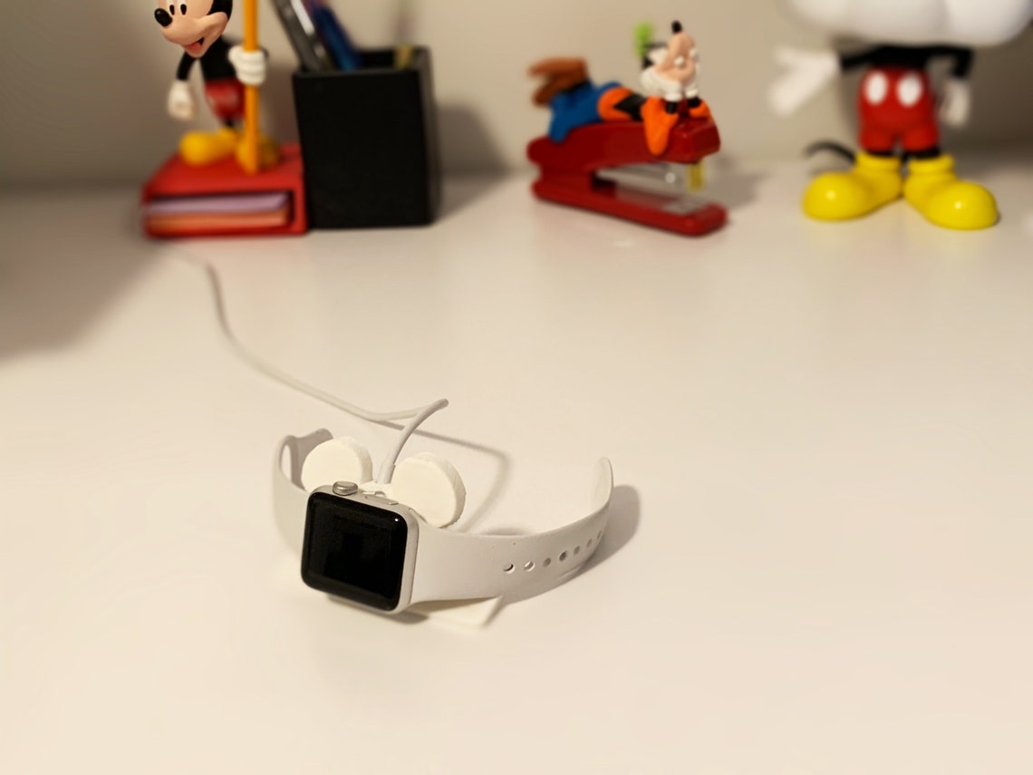 Mickey Mouse Apple Watch Charger Holder 3D Print STL File Etsy