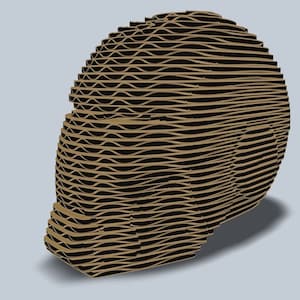 Planos PDF de Man of Iron para rompecabezas 3D Cartón de bricolaje, núcleo de espuma u otra escultura de apilamiento artesanal. planes digitales