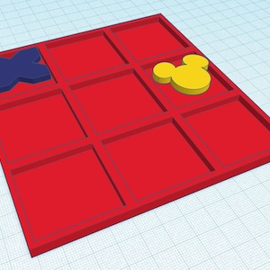 Magical Mouse Tic-Tac-Toe Game - 3D Print STL File - Entire Game