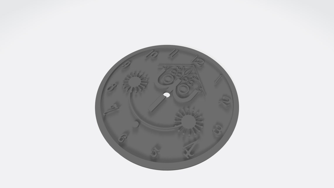 It's a Small World Clock Face 3D STL File Digital 3 Versions - Etsy