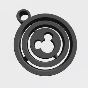 Magical Mouse Keychain SPINNER - 3D Print STL File - Digital File