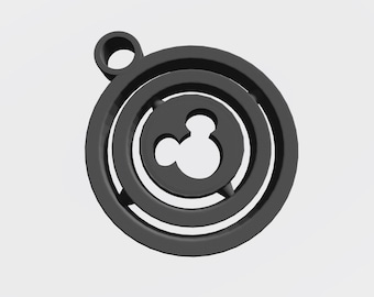 Magical Mouse Keychain SPINNER - 3D Print STL File - Digital File