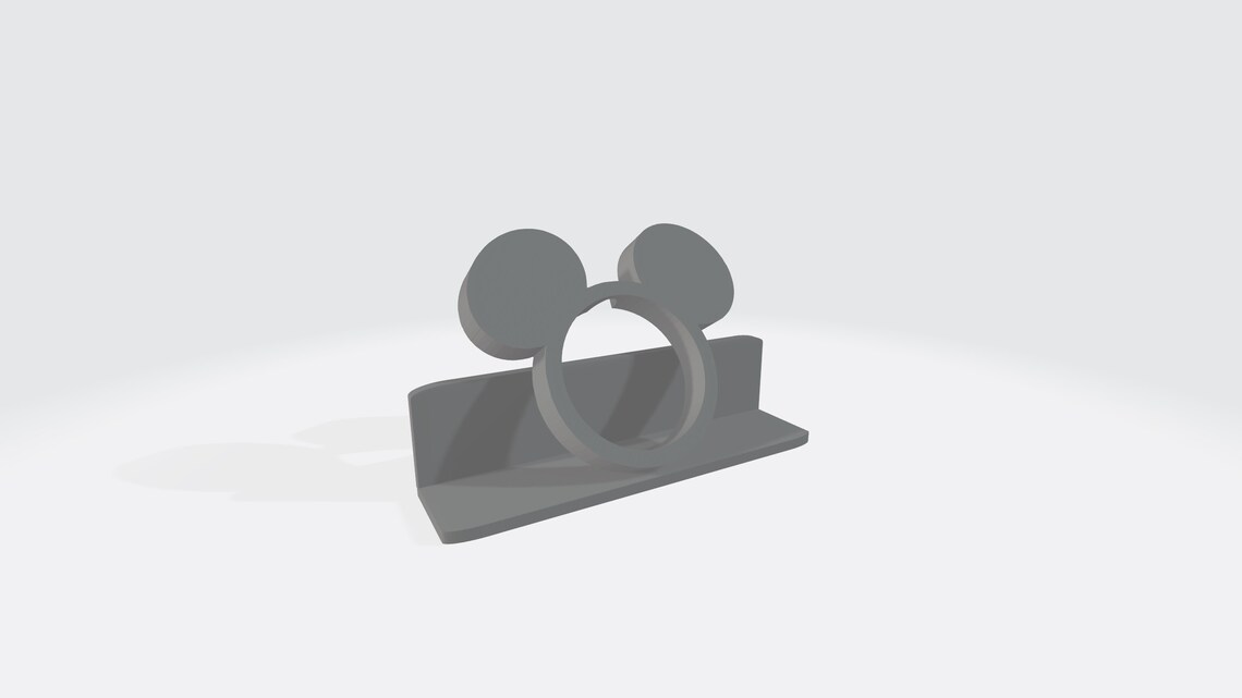 Mickey Mouse Apple Watch Charger Holder 3D Print STL File Etsy