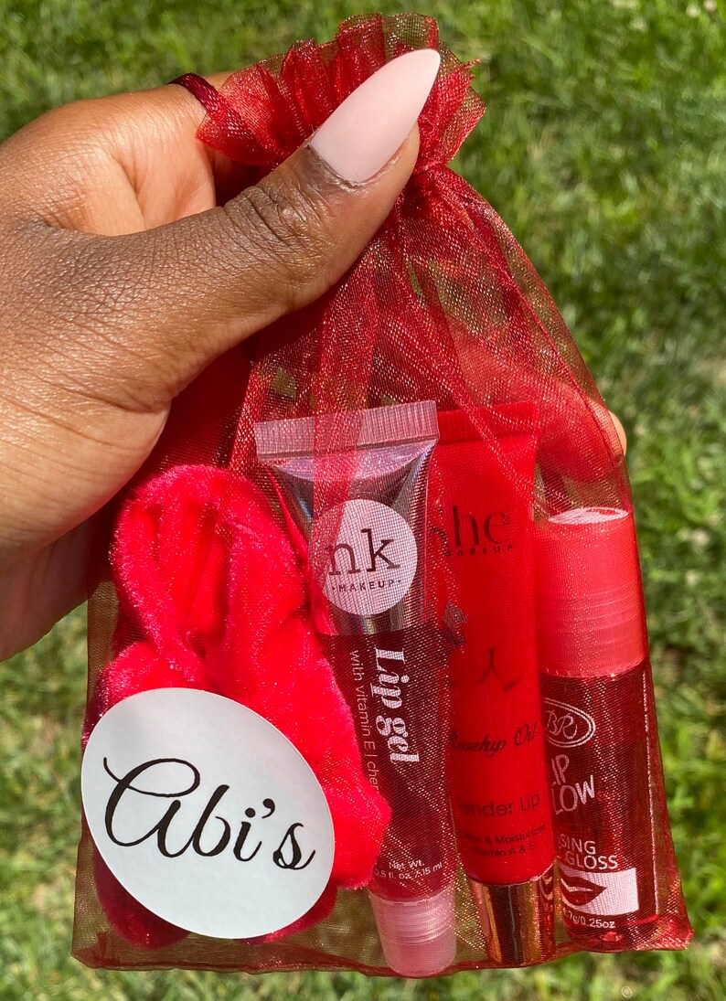 Lip gloss Bundles 3 pack Drawstring Variety of Colors Etsy