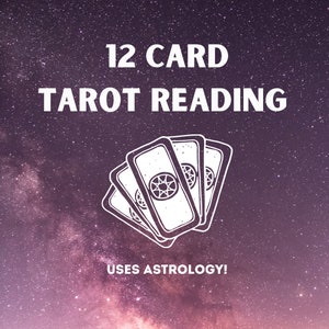 Lettura dei Tarocchi - Distribuzione astrologica di 12 carte